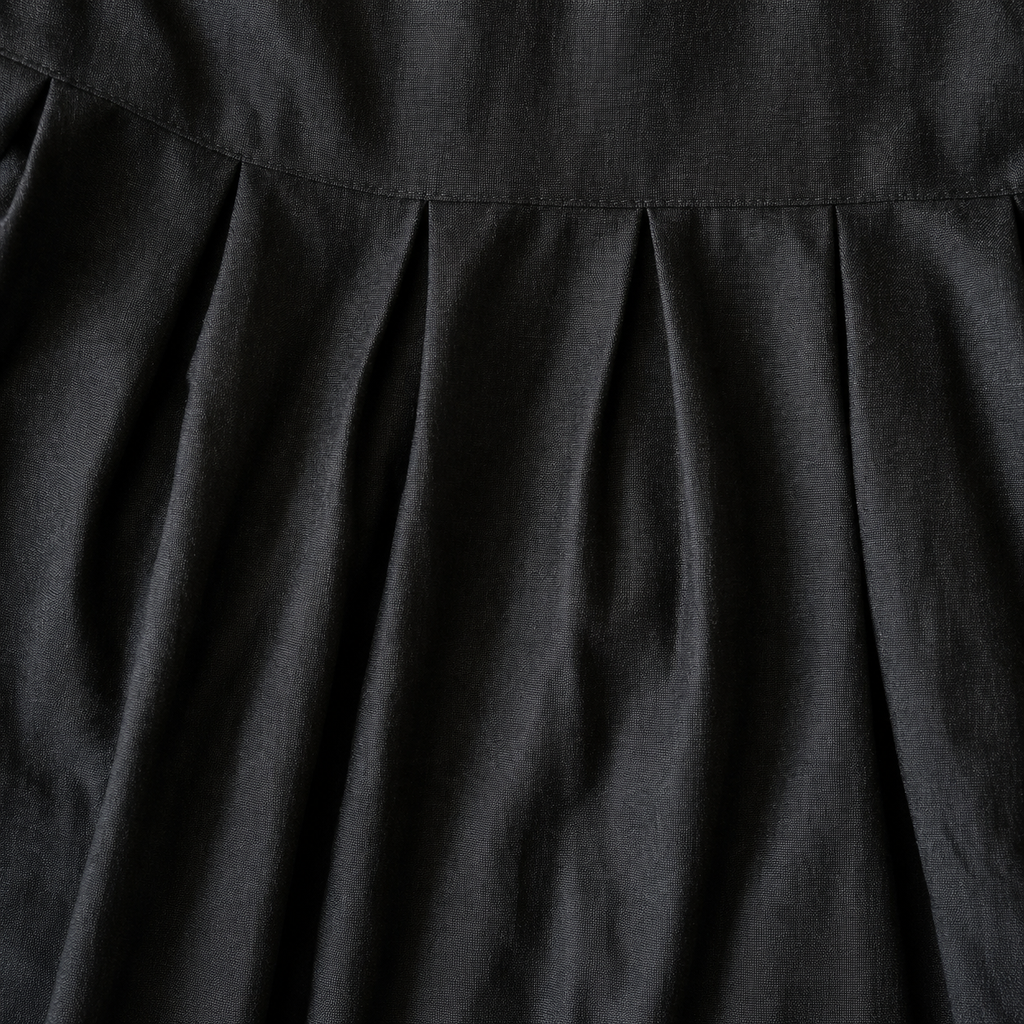 Classic Black - Box Pleat Skirt