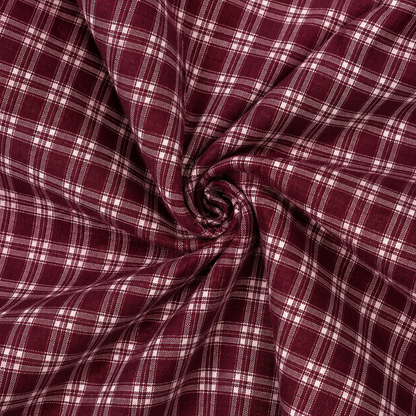 Gathered Skirt - Berry Plaid