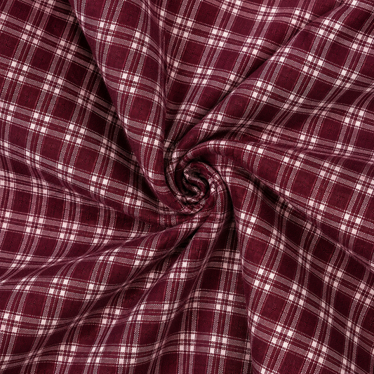 Gathered Skirt - Berry Plaid