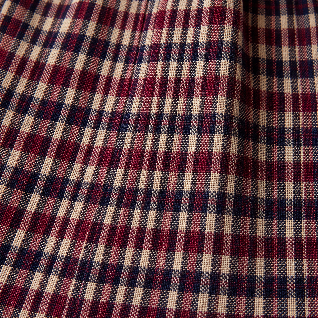 Berry Gingham - Gathered Skirt