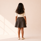 Forest Green Tartan - Gathered Skirt