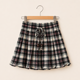Heritage Black Plaid - Gathered Skirt