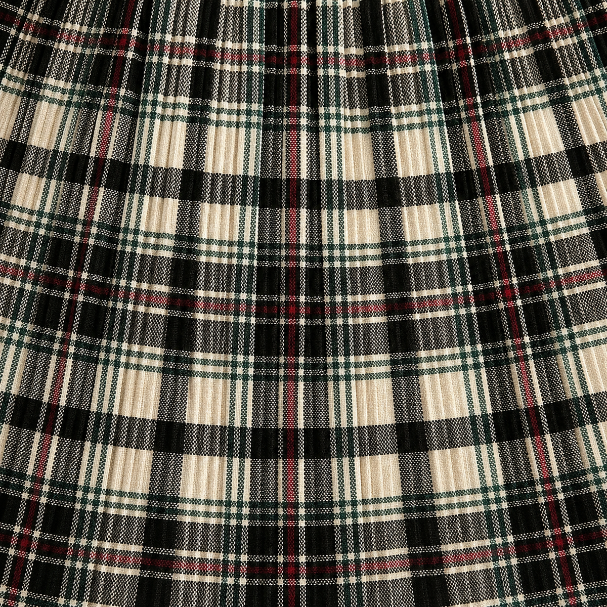Heritage Black Plaid - Gathered Skirt