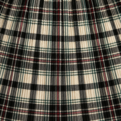 Gathered Skirt - Heritage Black Plaid