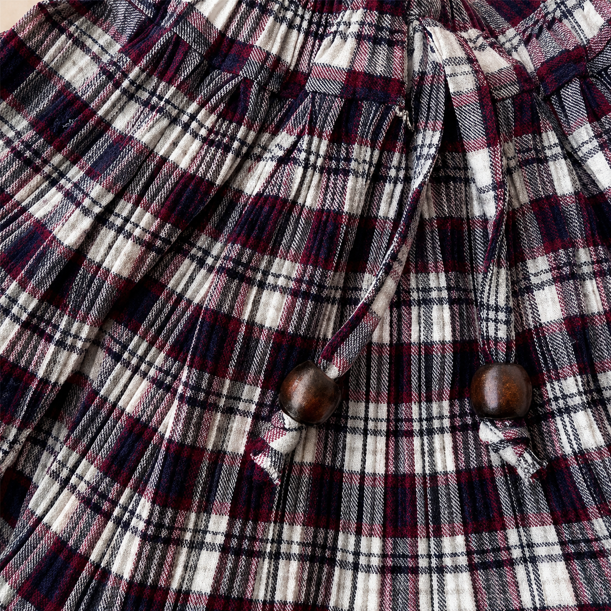 Gathered Skirt - Midnight Plaid