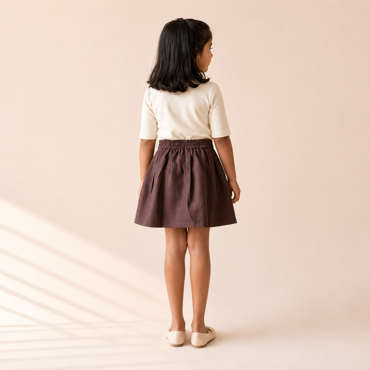 Wrap Skirt - Cocoa Solid