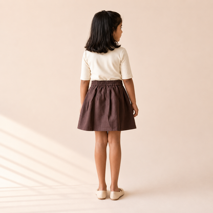 Wrap Skirt - Cocoa Solid